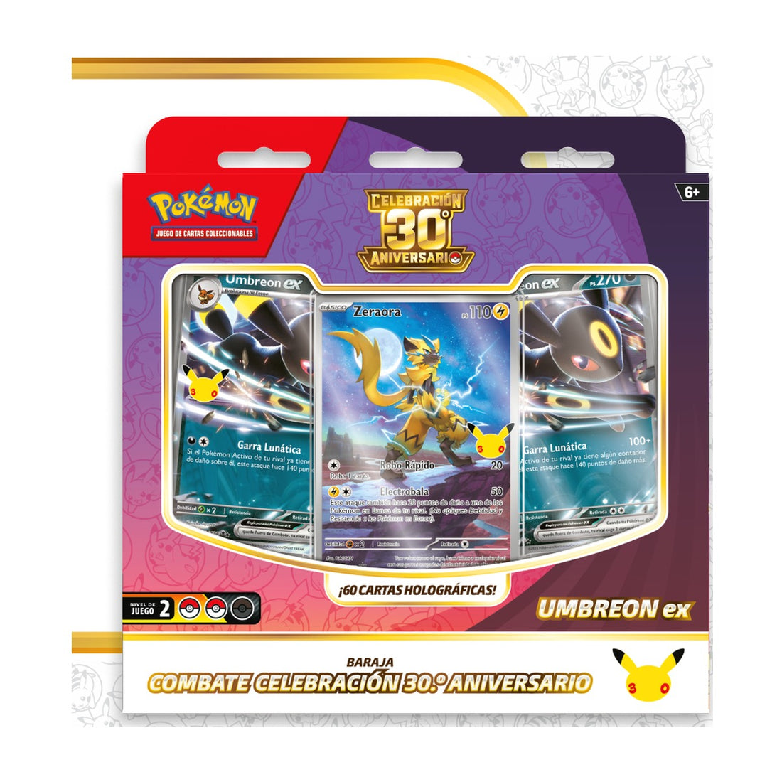 Baraja Combate Umbreon ex Celebración 30.º Aniversario, precintada de fábrica